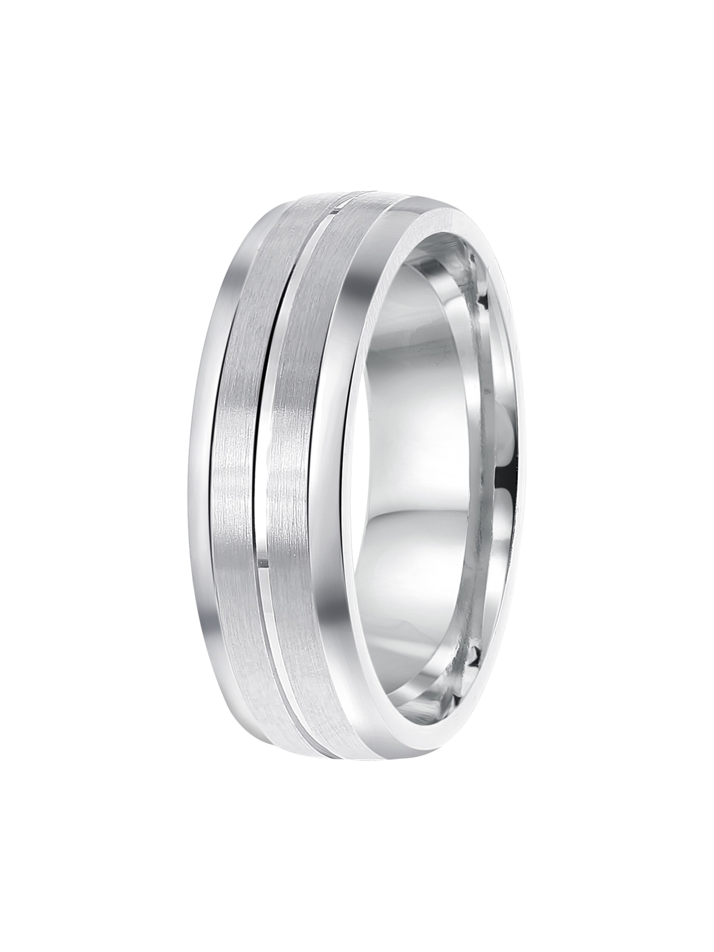 Lucardi Ring in Zilver: voorkant