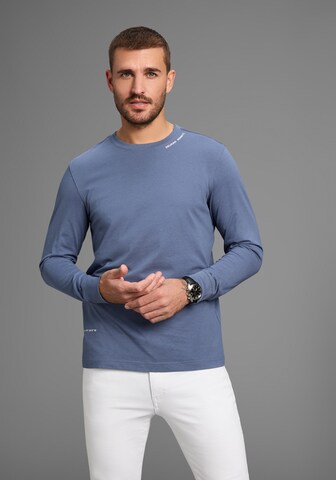 DELMAO Shirt in Blue: front