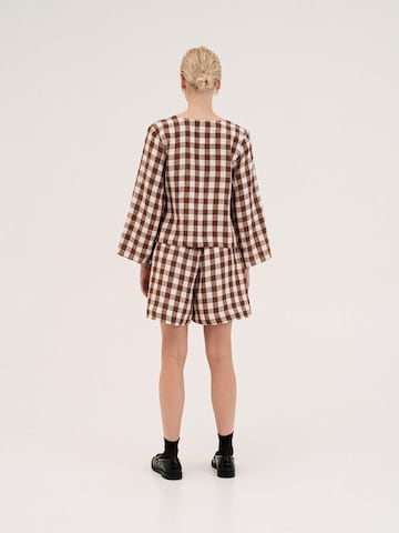 AmourLinen Top 'Adele'‌‌‌‌‌‌‌‌‌ in Braun