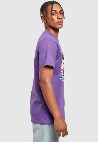 T-Shirt 'Geometric Retro' Mister Tee en violet