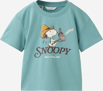 MANGO KIDS Paita 'SNOOPY' värissä vihreä: etupuoli