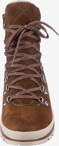 TAMARIS Lace-Up Ankle Boots in Brown