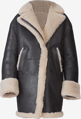 VESPUCCI BY VSP Winter Coat 'Eleonore' in Brown: front