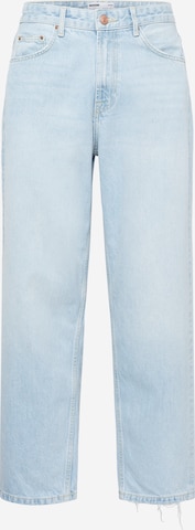 Loosefit Jeans de la Bershka pe albastru: față