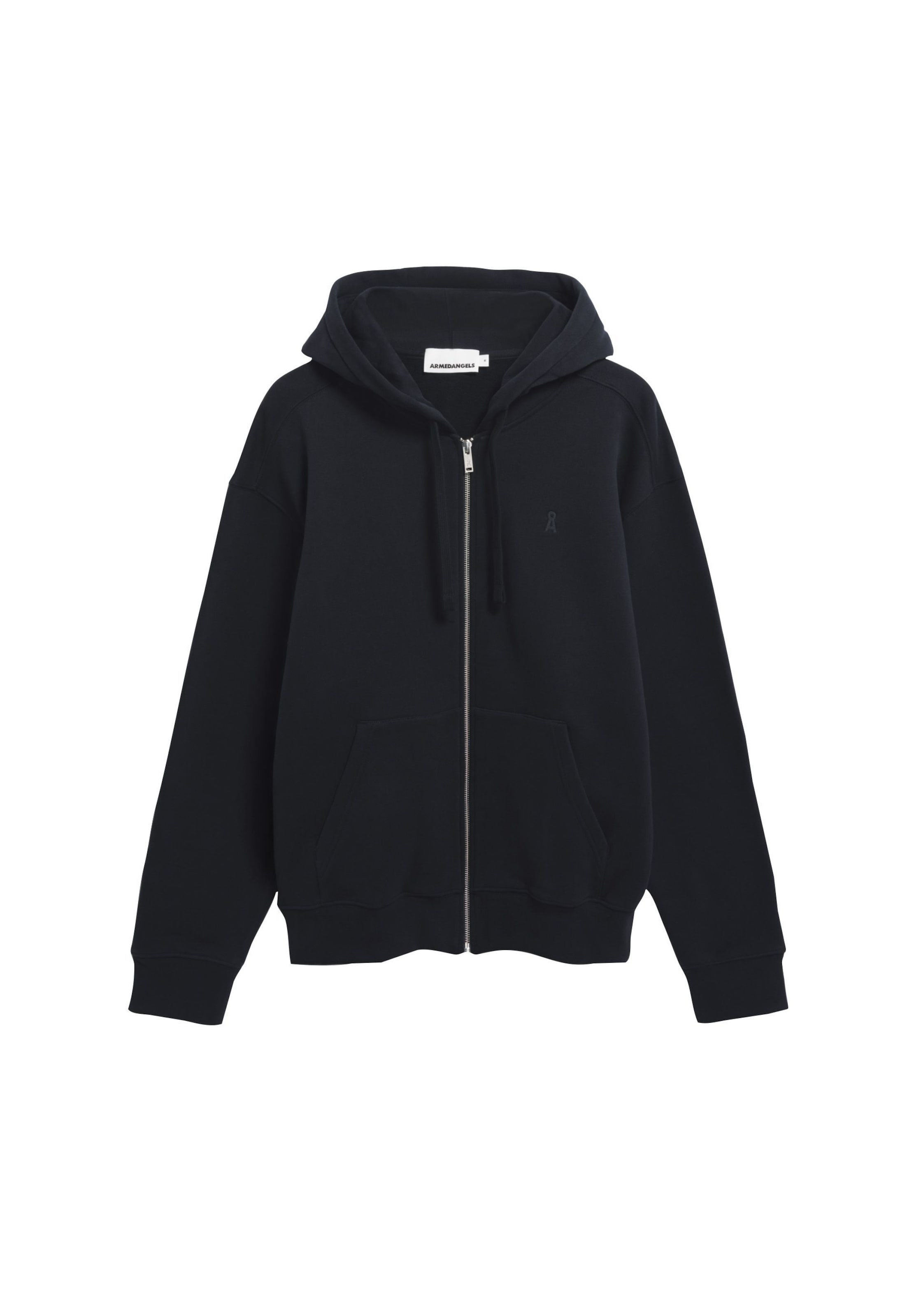 ARMEDANGELS Sweat jacket in Black: front