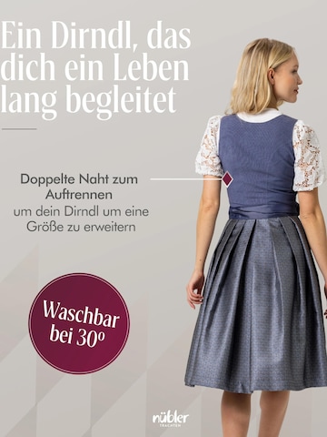 Trachtenhof Nübler Dirndl 'Dirndl mini Kaja' in Blue