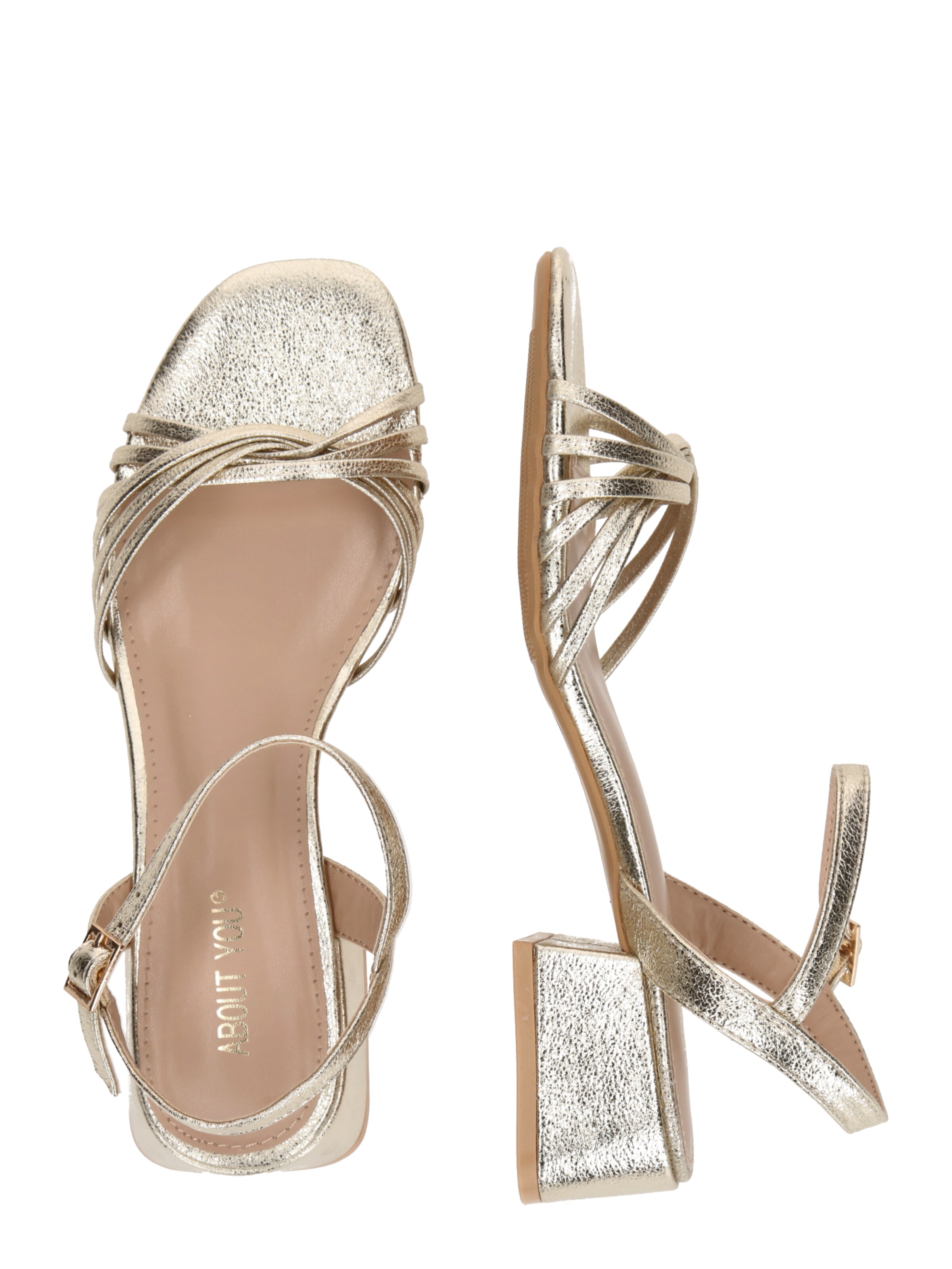 Sandales à lanières 'Samia' ABOUT YOU en or