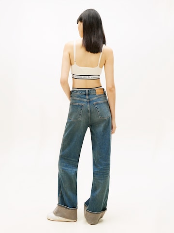 Tommy Jeans Szeroka nogawka Jeansy 'CLAIRE' w kolorze niebieski