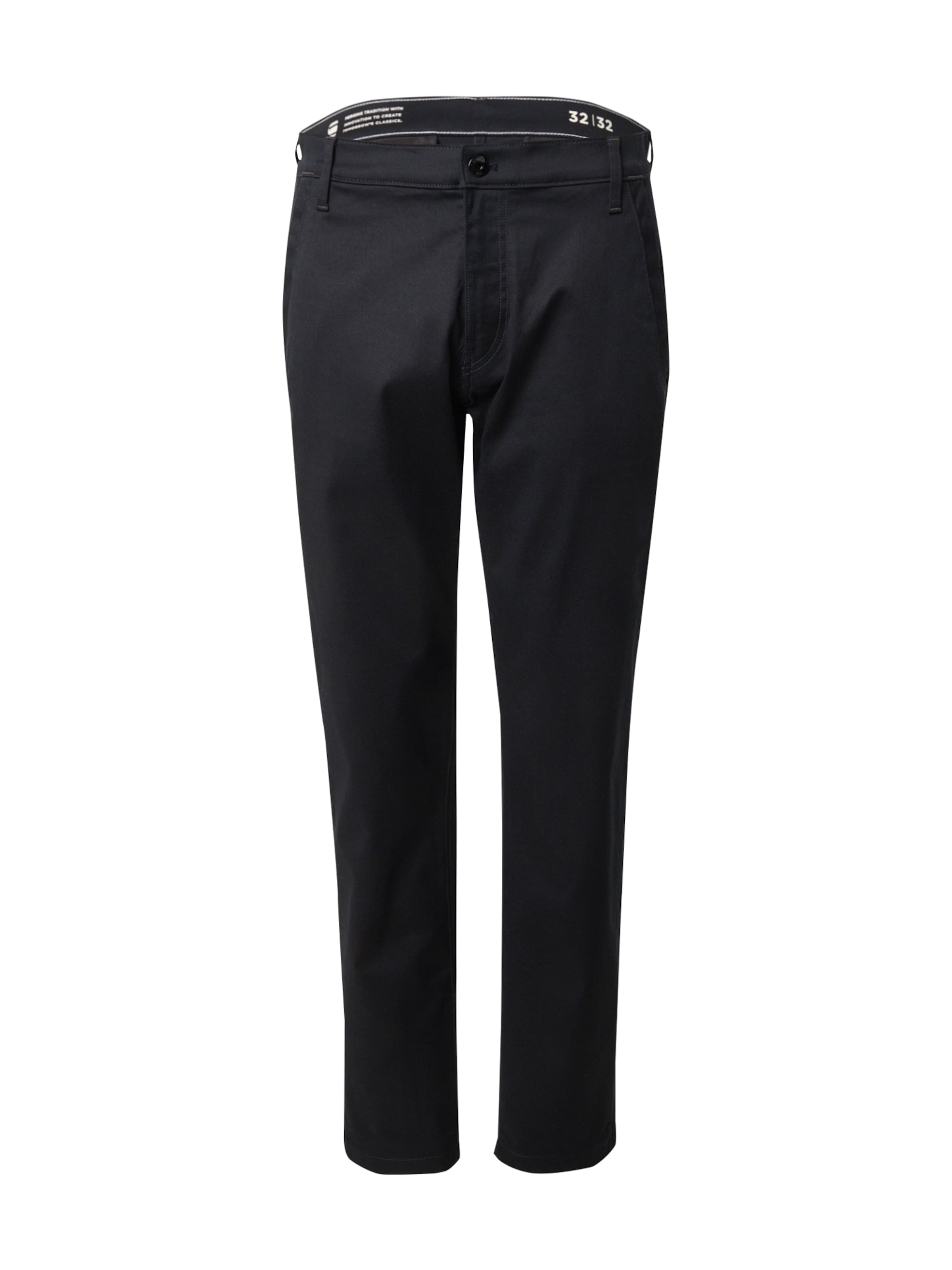 G-STAR Tapered Παντελόνι τσίνο 'Morry' σε μαύρο: μπροστά