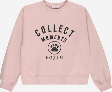 MANGO KIDS Sweatshirt 'Dublini' in Pink: predná strana
