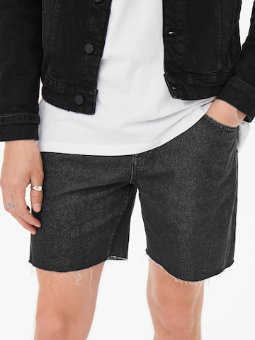 Only & Sons Loosefit Shorts 'Avi' in Schwarz