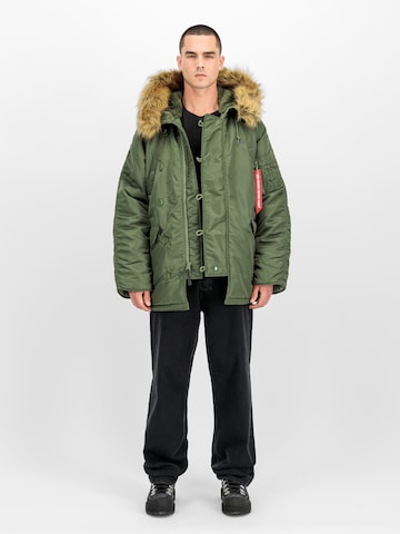 ALPHA INDUSTRIES Winter Parka 'N3B Heritage' in Green