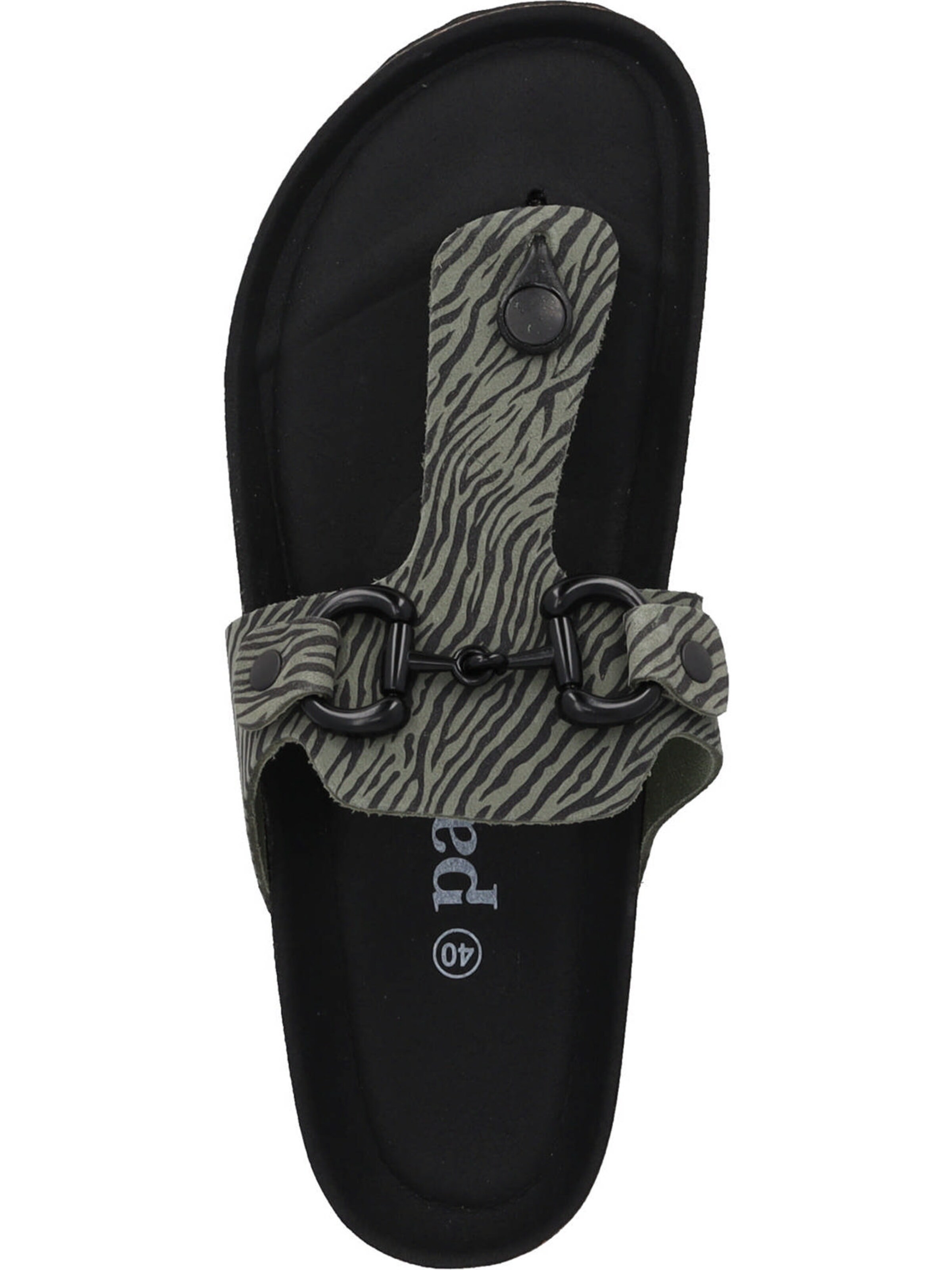 Palado - Sandalias de dedo 'Palado Kos Zebra' en verde