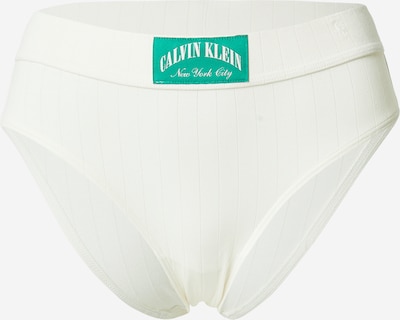 Moteriškos kelnaitės iš Calvin Klein Underwear, spalva – žalia / balta, Prekių apžvalga