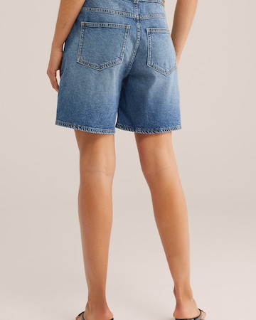 WE Fashion Широкий Джинсы в Синий