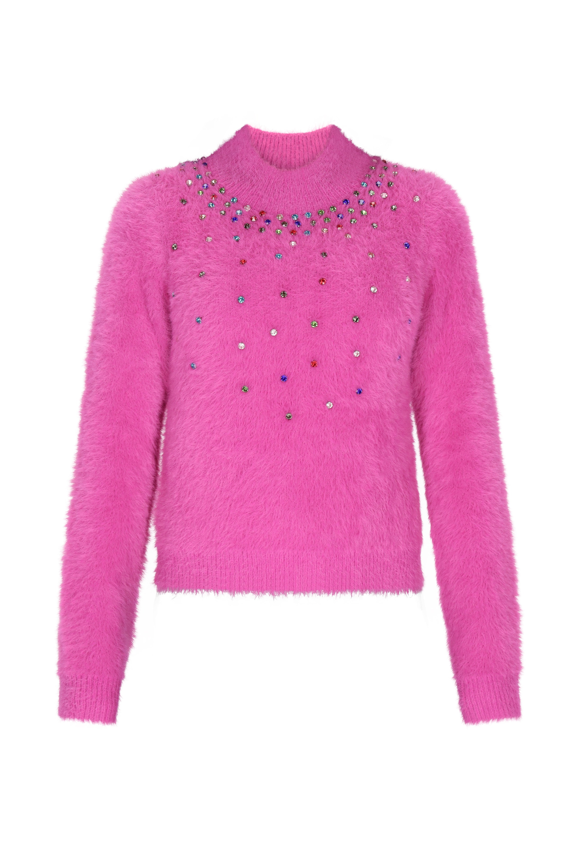 faina Πουλόβερ σε ροζ: μπροστά