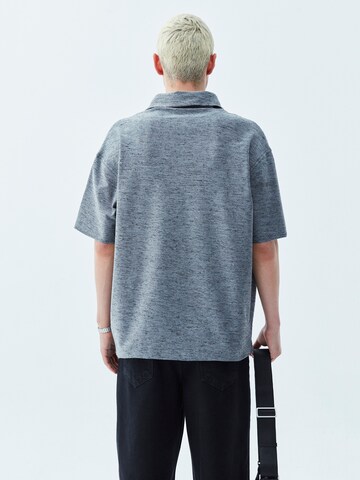 VAMOS CLO Comfort fit Button Up Shirt 'Minneapolis' in Grey