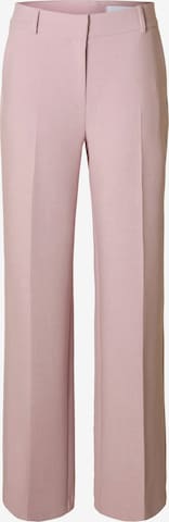 Pantalon à plis 'SLFRita' SELECTED en rose : devant