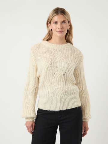 YAS Pullover 'YASZUMA' i beige: forside