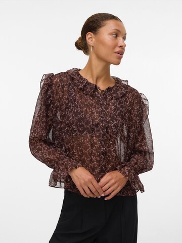 VERO MODA Блузка 'VMPETRA' в Коричневый: спереди