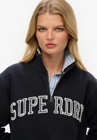 Sweat-shirt 'Athletic Essentials' Superdry en bleu