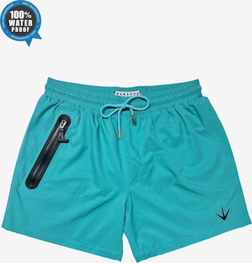 Garados Swim Board Shorts in Blue: front