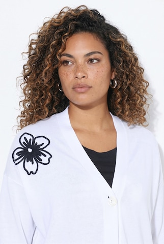 MIAMODA Knit cardigan in White