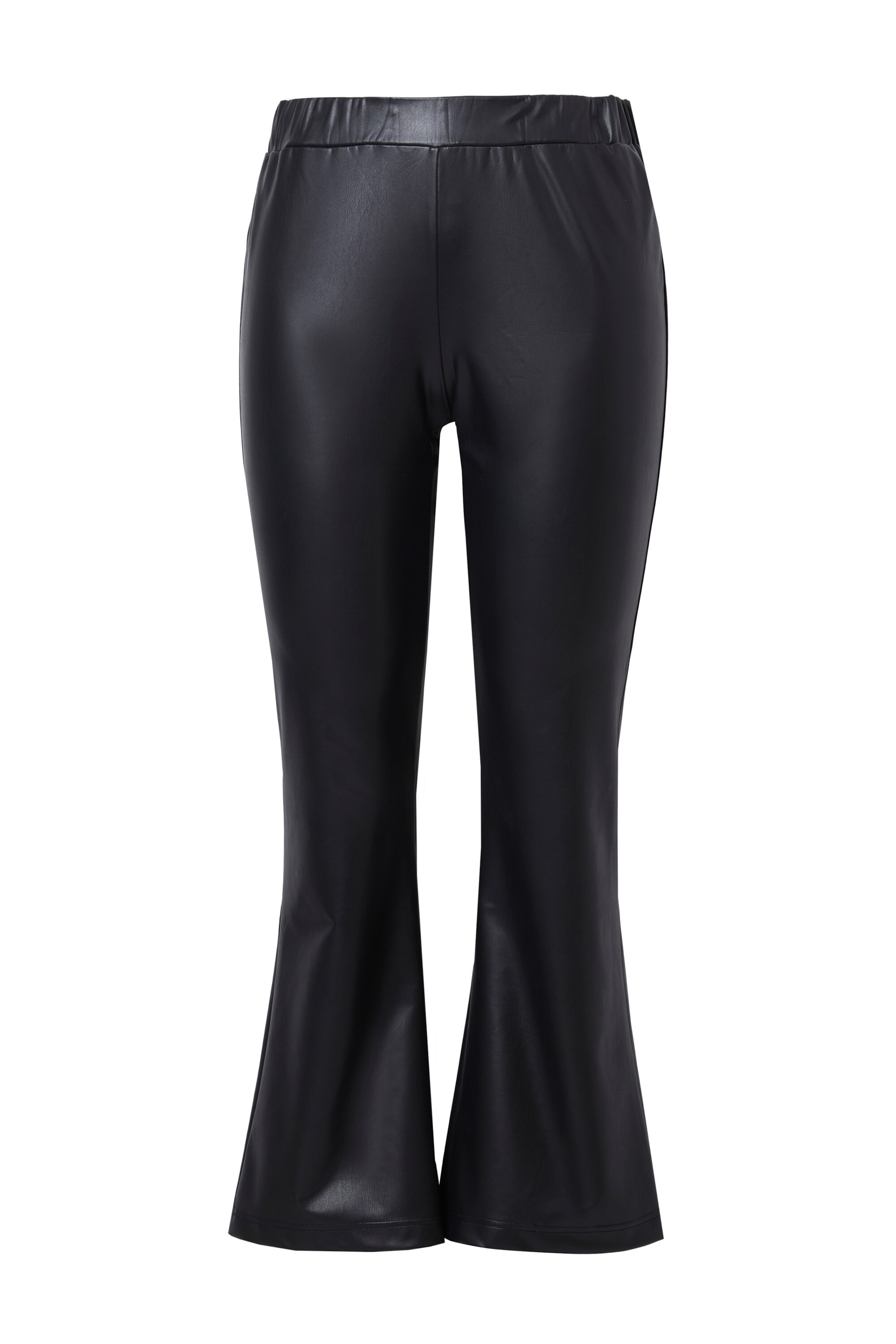 Angel of Style Flared Trousers in Black: front