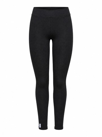 Leggings Ethiquet en noir : devant