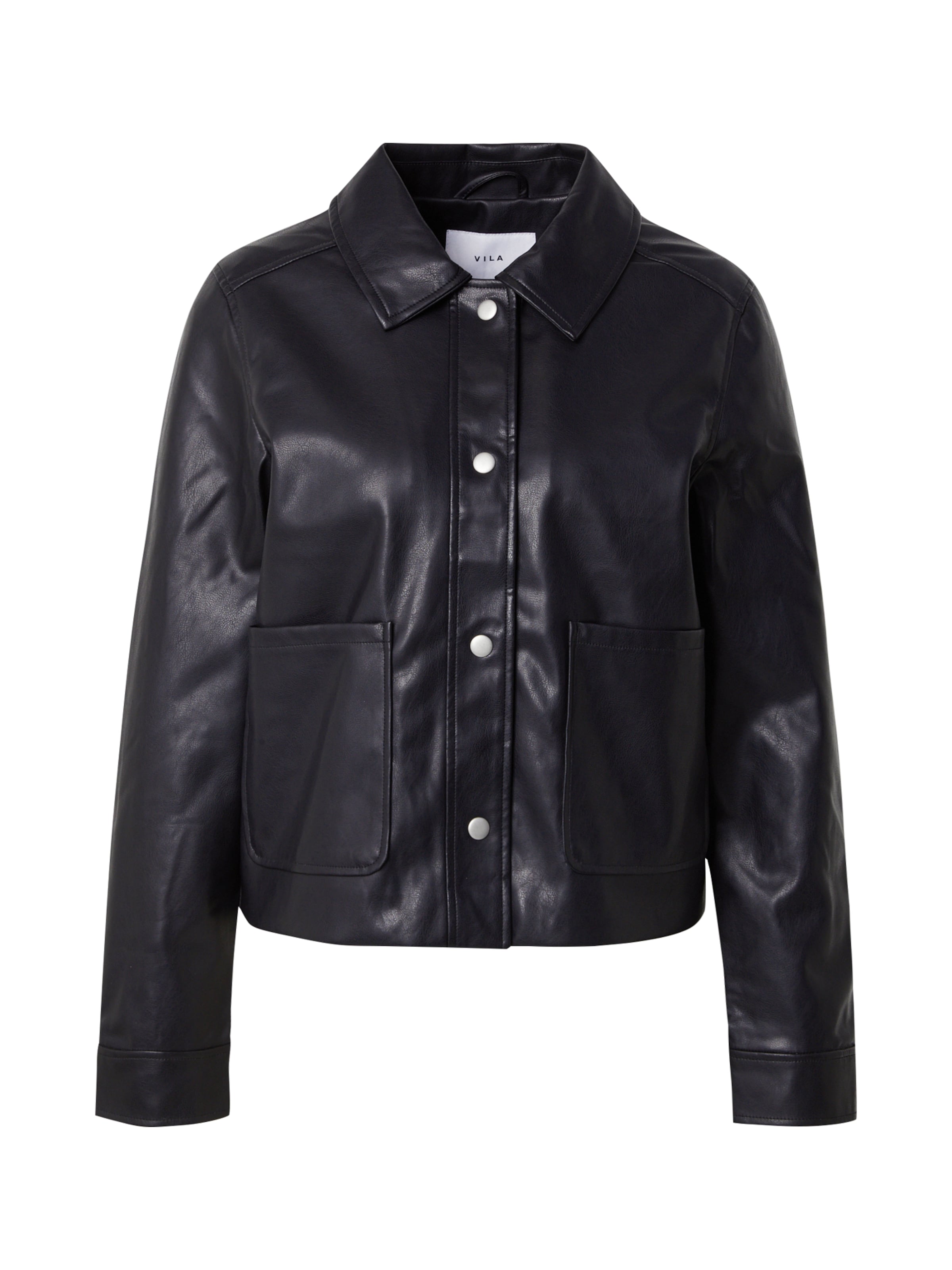 VILA Between-Season Jacket 'VIHELLIUM' in Black: front