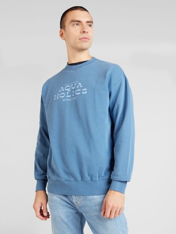 Sweat-shirt Revolution en bleu : devant