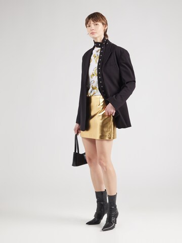 Maglietta 'BAROCCO OUTLINE' di Versace Jeans Couture in bianco