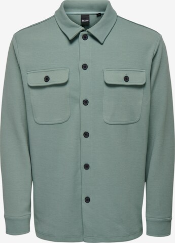 Only & Sons Button Up Shirt 'NEW KODYL' in Grey: front