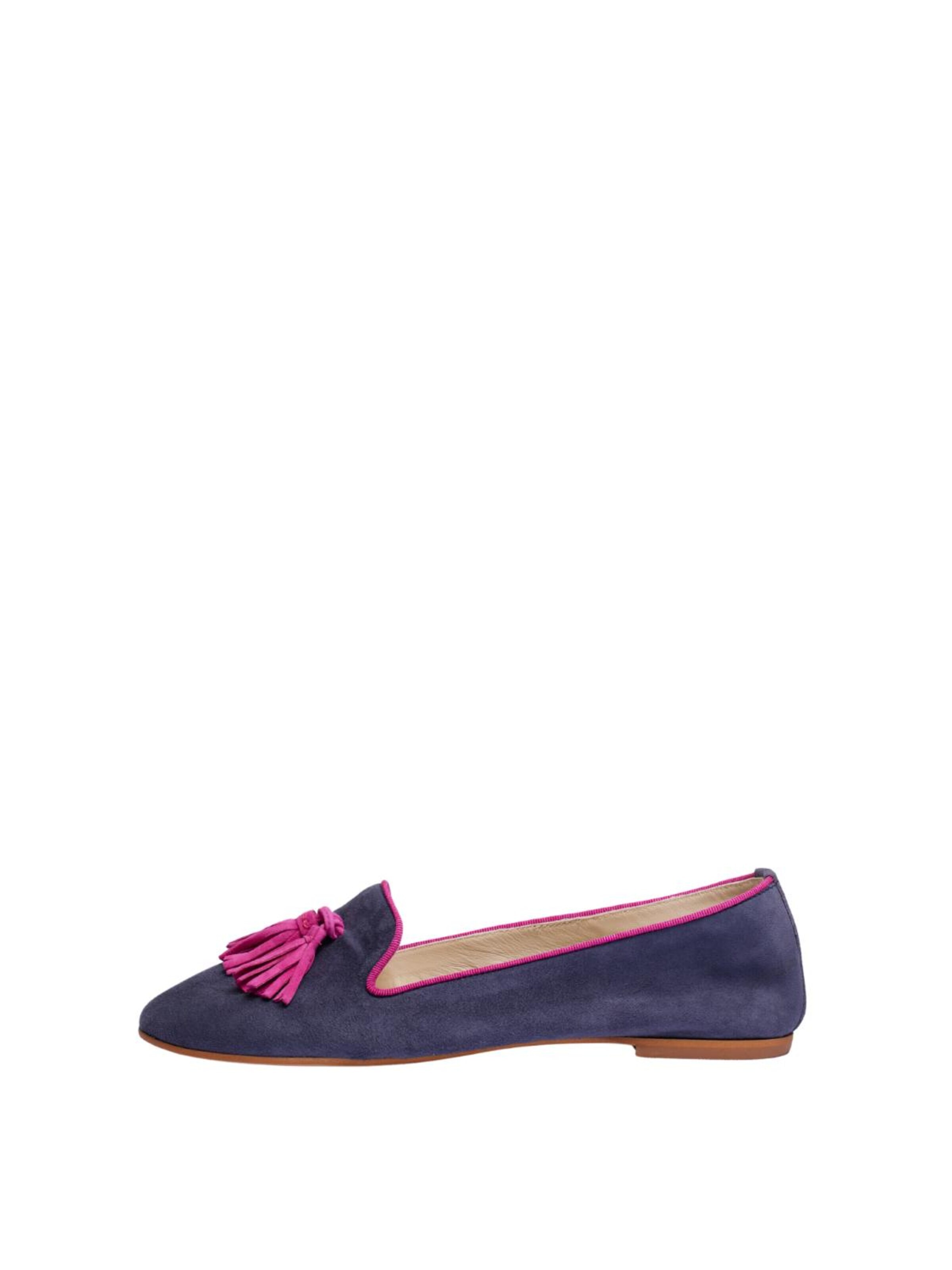 Flarelle - Sapato Slip-on 'Vellutina' em azul: frente
