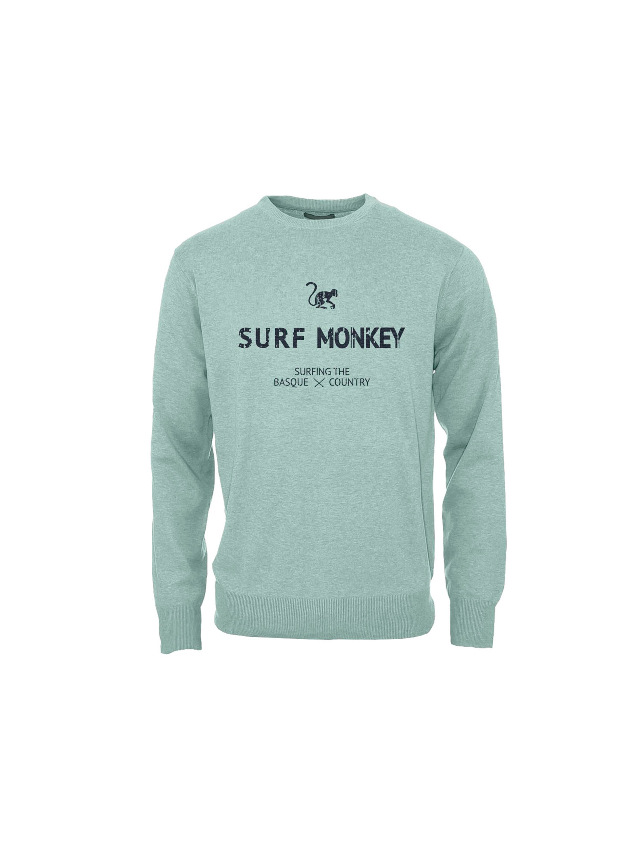 Felpa di Surf Monkey in verde: frontale