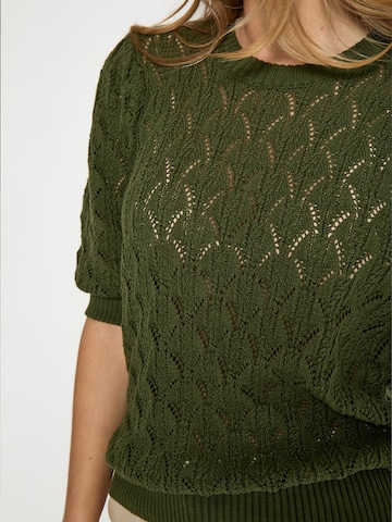 Pullover 'Lamina' di minus in verde