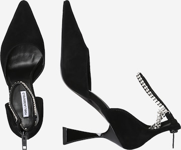 melns Karl Lagerfeld Augstpapēžu kurpes