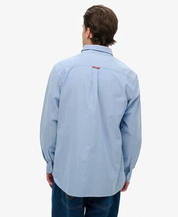 Superdry Regular fit Button Up Shirt in Blue