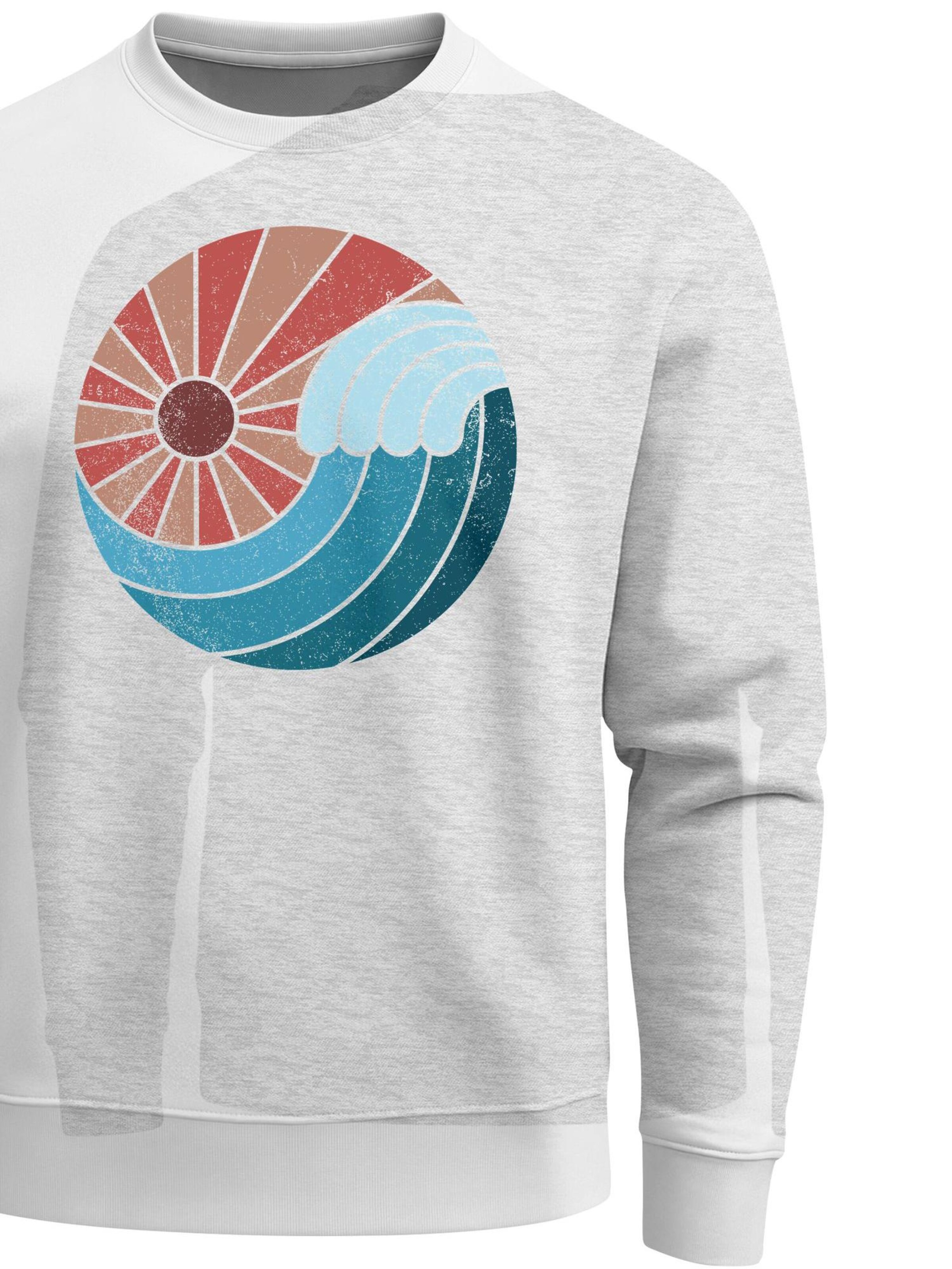 Neverless Sweatshirt 'Vintage Sunrise' in Grey