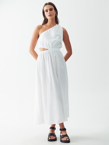 Calli - Vestido 'CAMELIA' em branco: frente