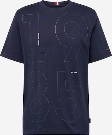 T-Shirt TOMMY HILFIGER en bleu : devant