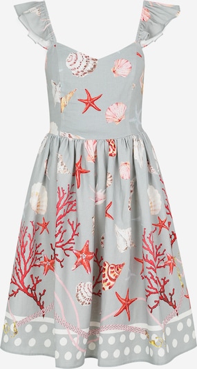 Guido Maria Kretschmer Women Mekko 'Carina' värissä kyyhkynsininen / keltainen / punainen / valkoinen, Tuotenäkymä