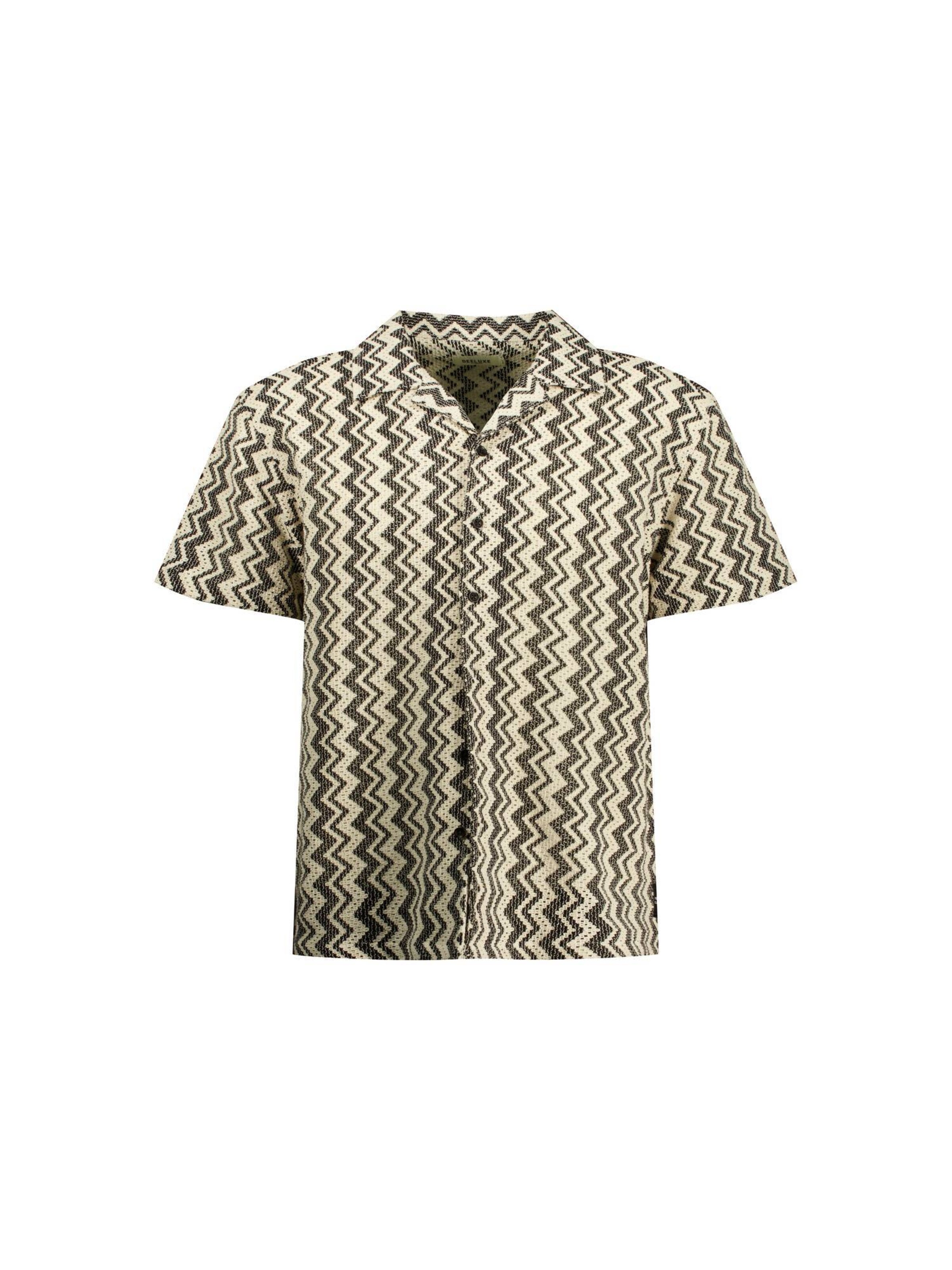 Deeluxe Regular Fit Hemd 'Badoxy' in Schwarz: Vorderseite