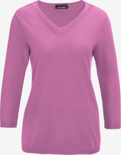 Goldner Pullover in pink, Produktansicht