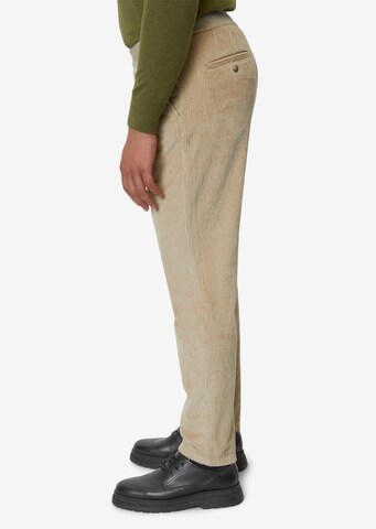 regular Pantaloni con pieghe 'Osby' di Marc O'Polo in beige