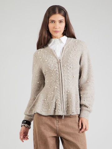 YAS Kardigán 'YASPEMINA' - Hnedá: predná strana