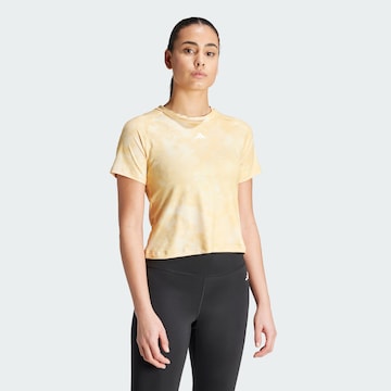 T-shirt fonctionnel 'Essentials' ADIDAS PERFORMANCE en beige : devant