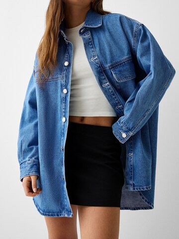 Veste mi-saison Bershka en bleu