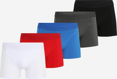JACK & JONES Bokserishortsit värissä taivaansininen / meleerattu harmaa / punainen / musta / valkoinen, Tuotenäkymä