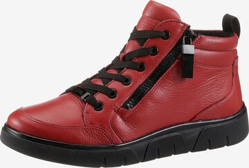 ARA High-Top Sneakers in Red: front